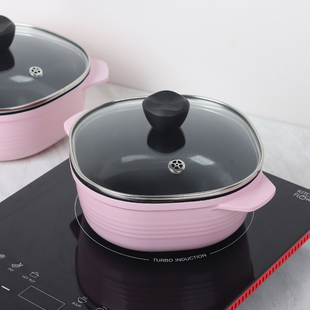 알루아트 IH 세라믹 미니 양수 냄비 인덕션 주물 신혼 AA 18cm