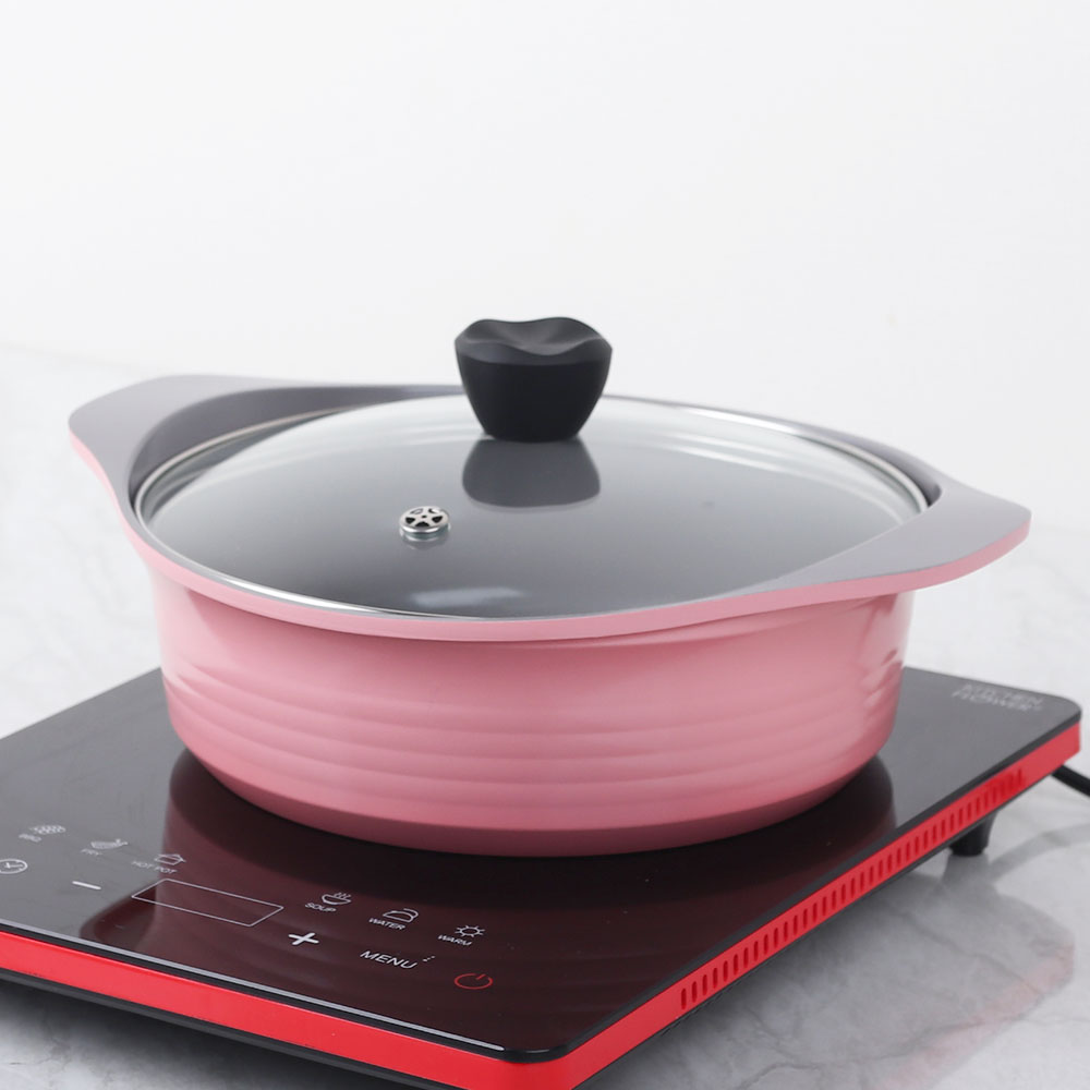 알루아트 IH 세라믹 전골 냄비 24cm 오뎅탕 전골팬 샤브샤브 VV