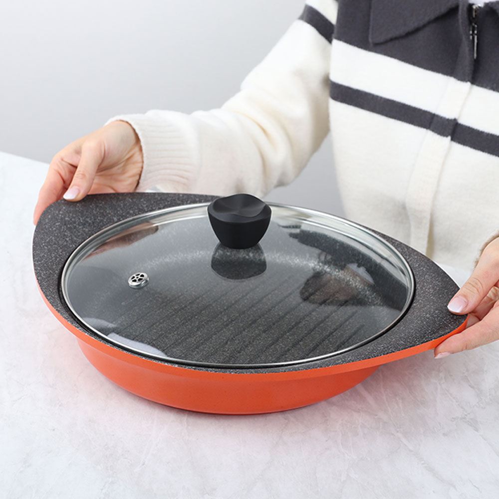 [단일] 알루아트 IH 세라믹 멀티팬 28cm 전골 냄비 찌개 그릴