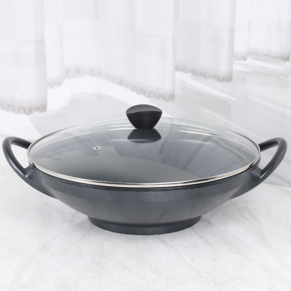 [단일] 알루아트 세라믹 양수웍 32cm 전골 냄비 나베 코팅 찌개 대형