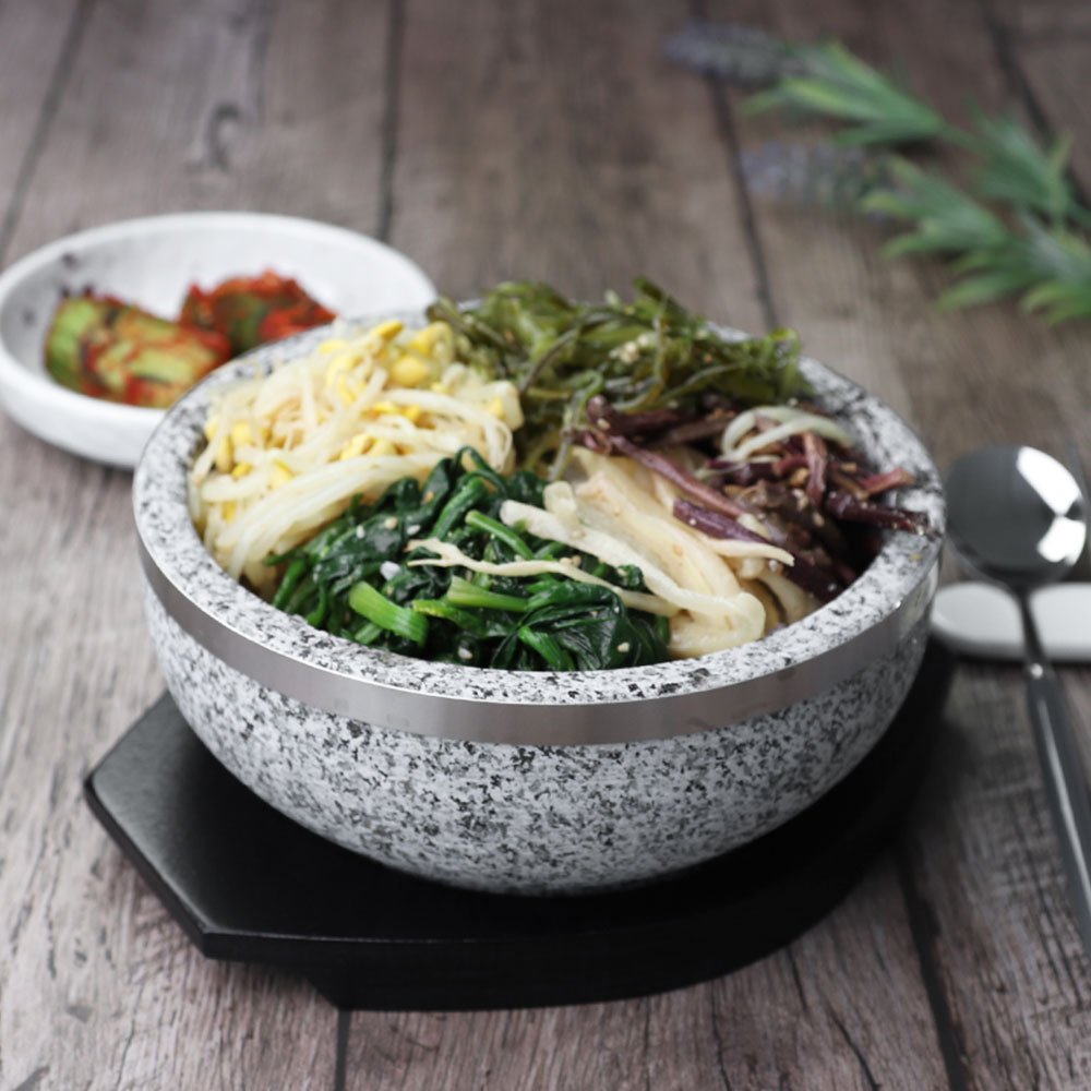 MS 돌솥 비빔기 곱돌 솥밥 뚝배기 비빔밥 그릇 AA 테 19cm