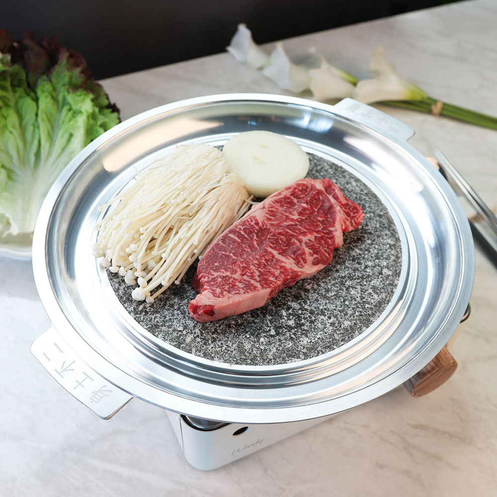 MS 신토불이 불판 구이용 돌판 고기 소고기 삼겹살 AA 30cm