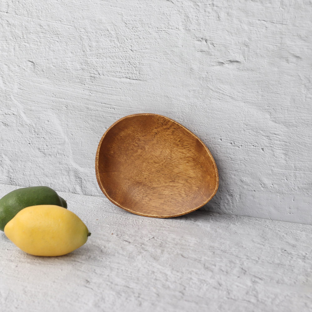 [단일] MS 아카시아 조약돌 접시 1호 130 우드 플레이트 캠핑 원목 그릇