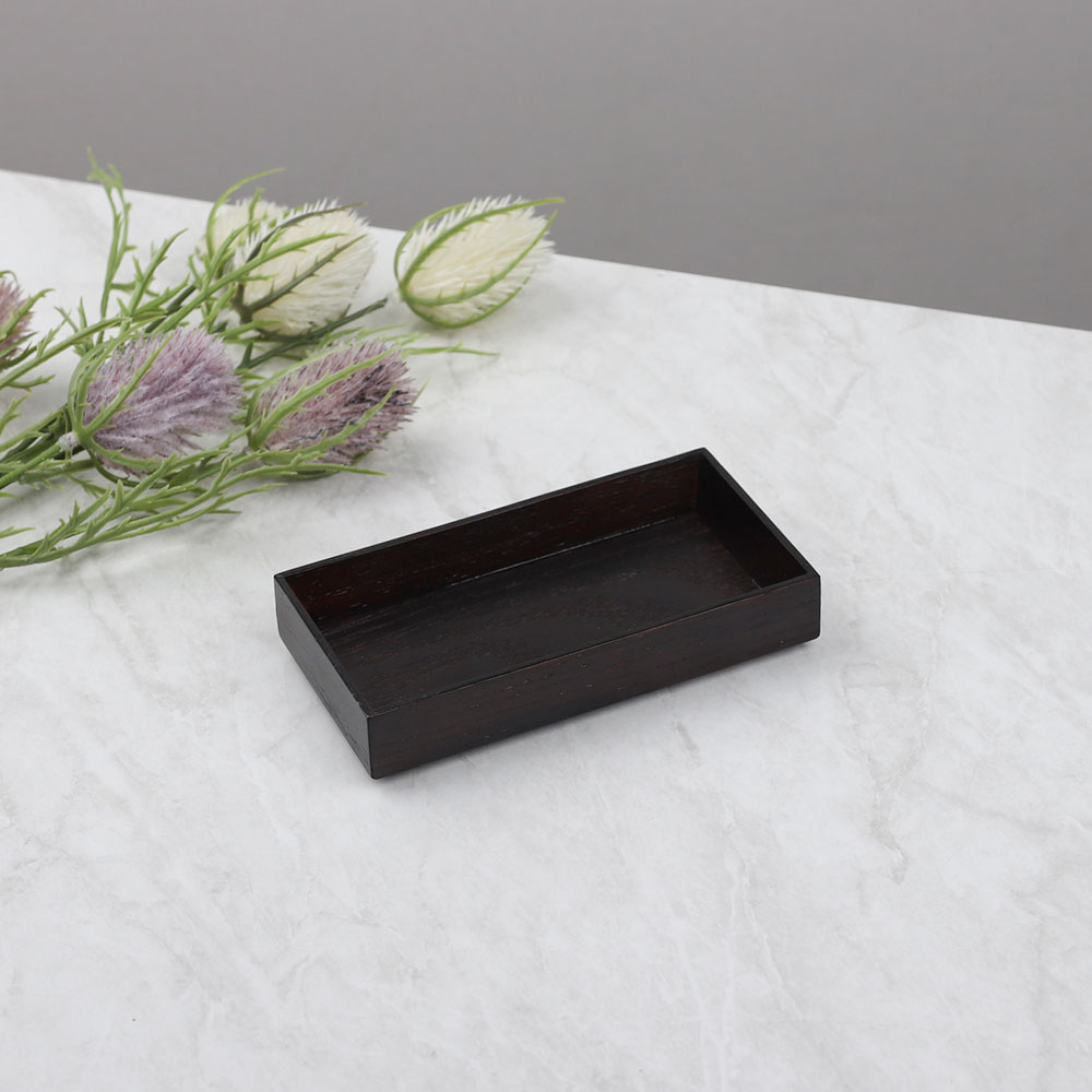 [단일] DS 우드 월넛 직 카스타 받침 소 150 트레이 미니 나무