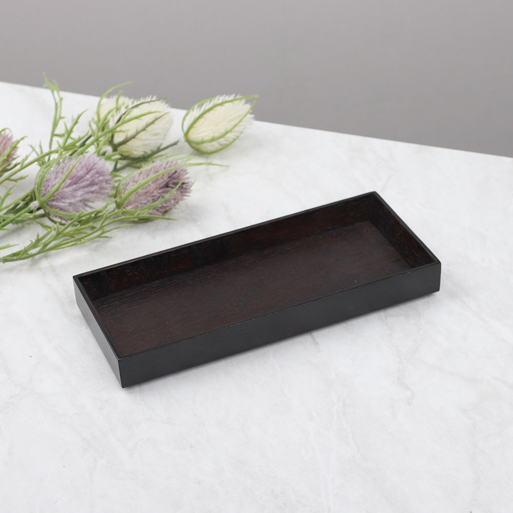 [단일] DS 우드 월넛 직 카스타 받침 중 230 트레이 미니 나무