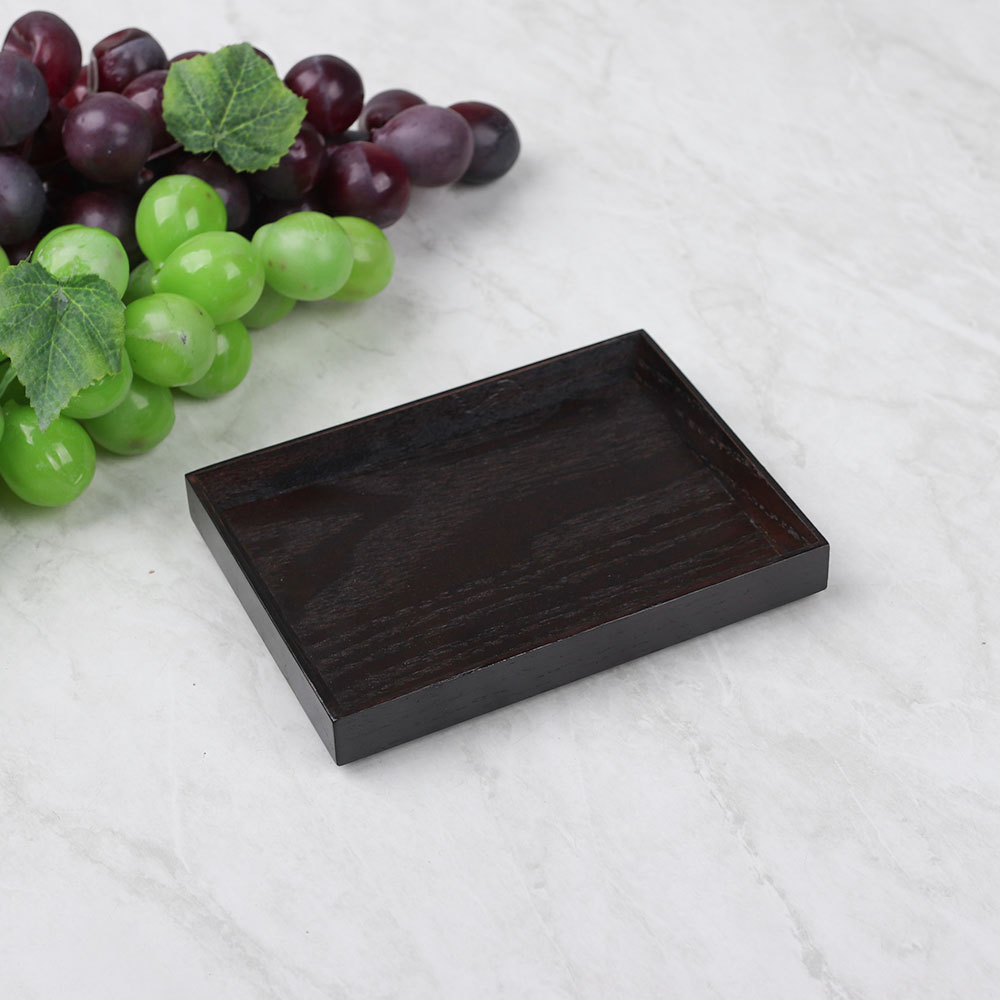 [단일] DS 우드 월넛 카스타 받침 1호 165 미니 트레이 테이블 디저트