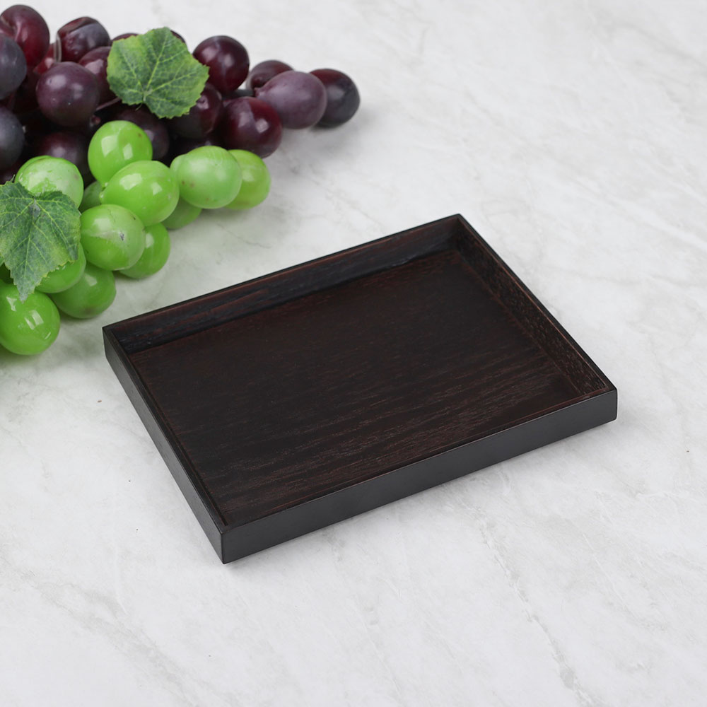 [단일] DS 우드 월넛 카스타 받침 2호 185 미니 트레이 테이블 디저트