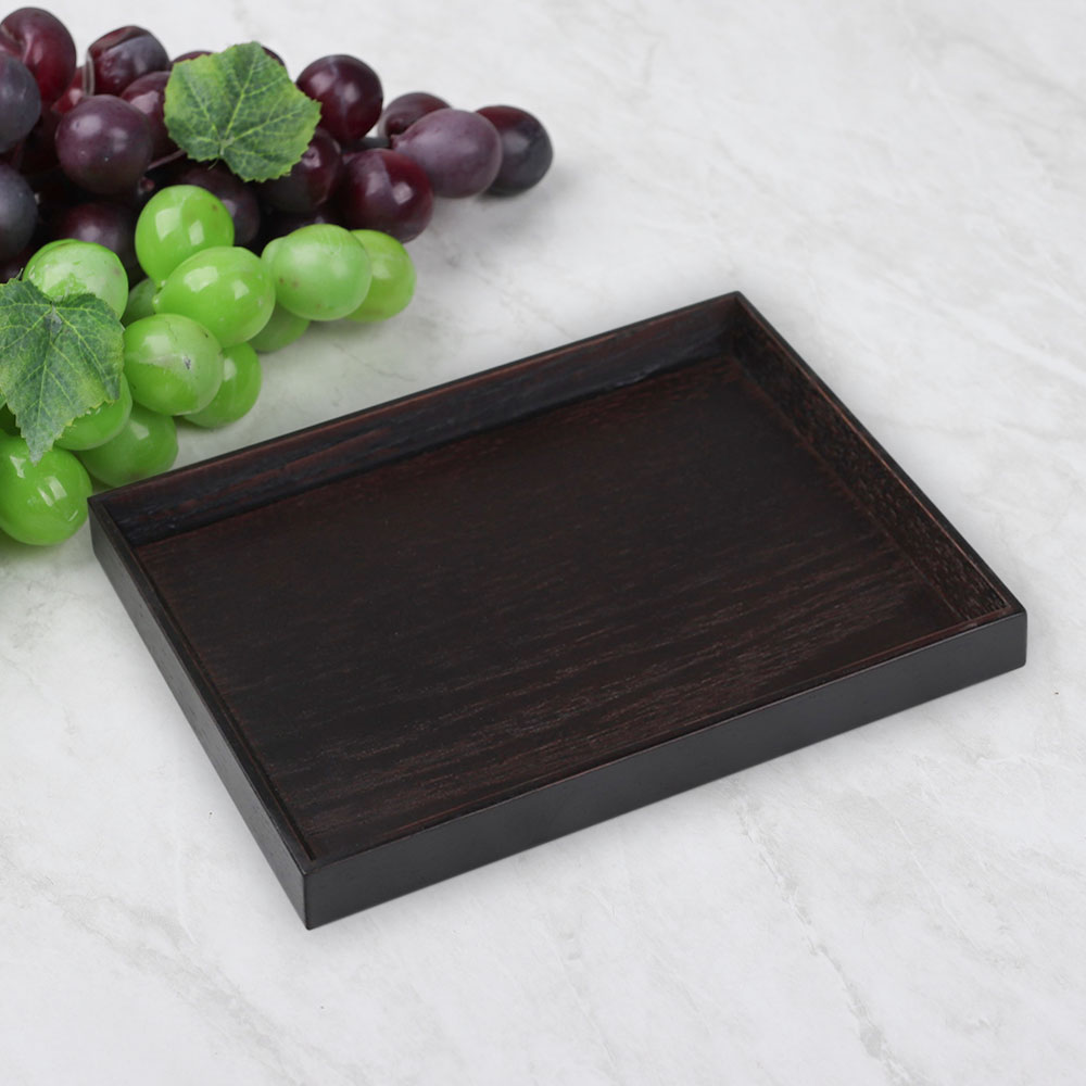 [단일] DS 우드 월넛 카스타 받침 4호 240 미니 트레이 테이블 디저트