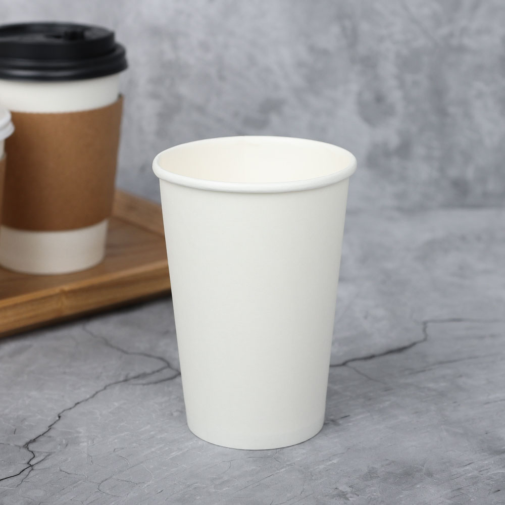 [단일] SG 종이컵 무지 13호 390ml 100개 일회용 컵 테이크아웃 카페