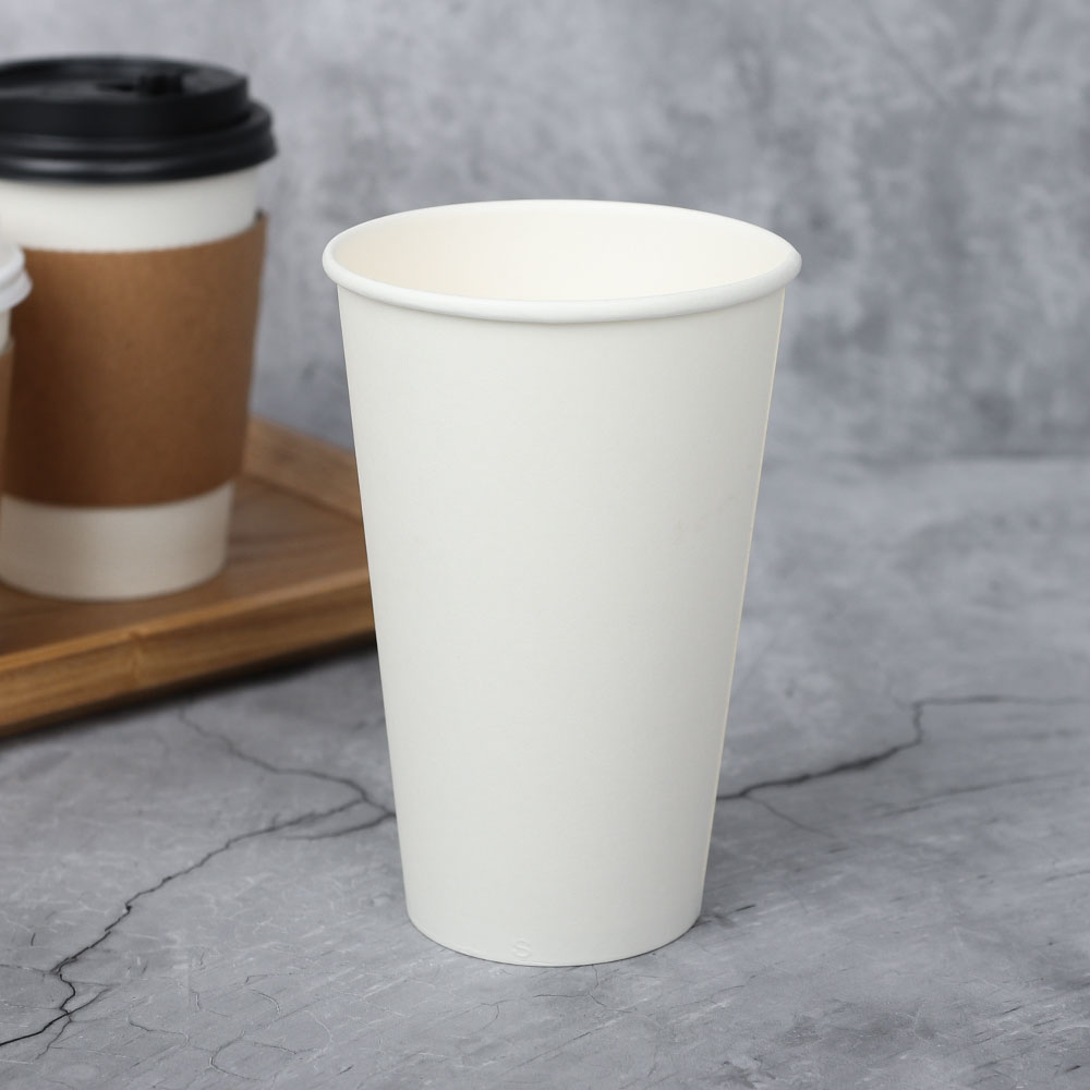 [단일] SG 종이컵 무지 16호 480ml 100개 일회용 컵 테이크아웃 카페
