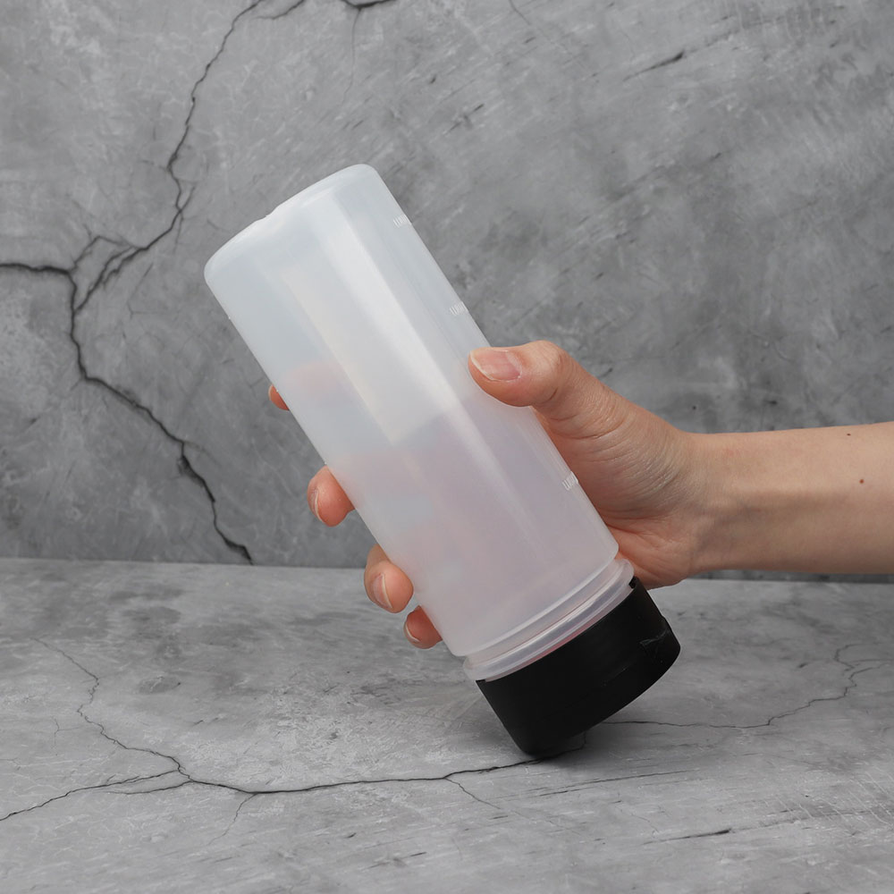 [단일] 실리콘 튜브 거꾸로 소스통 중 500ml 소스 용기 소분 양념통