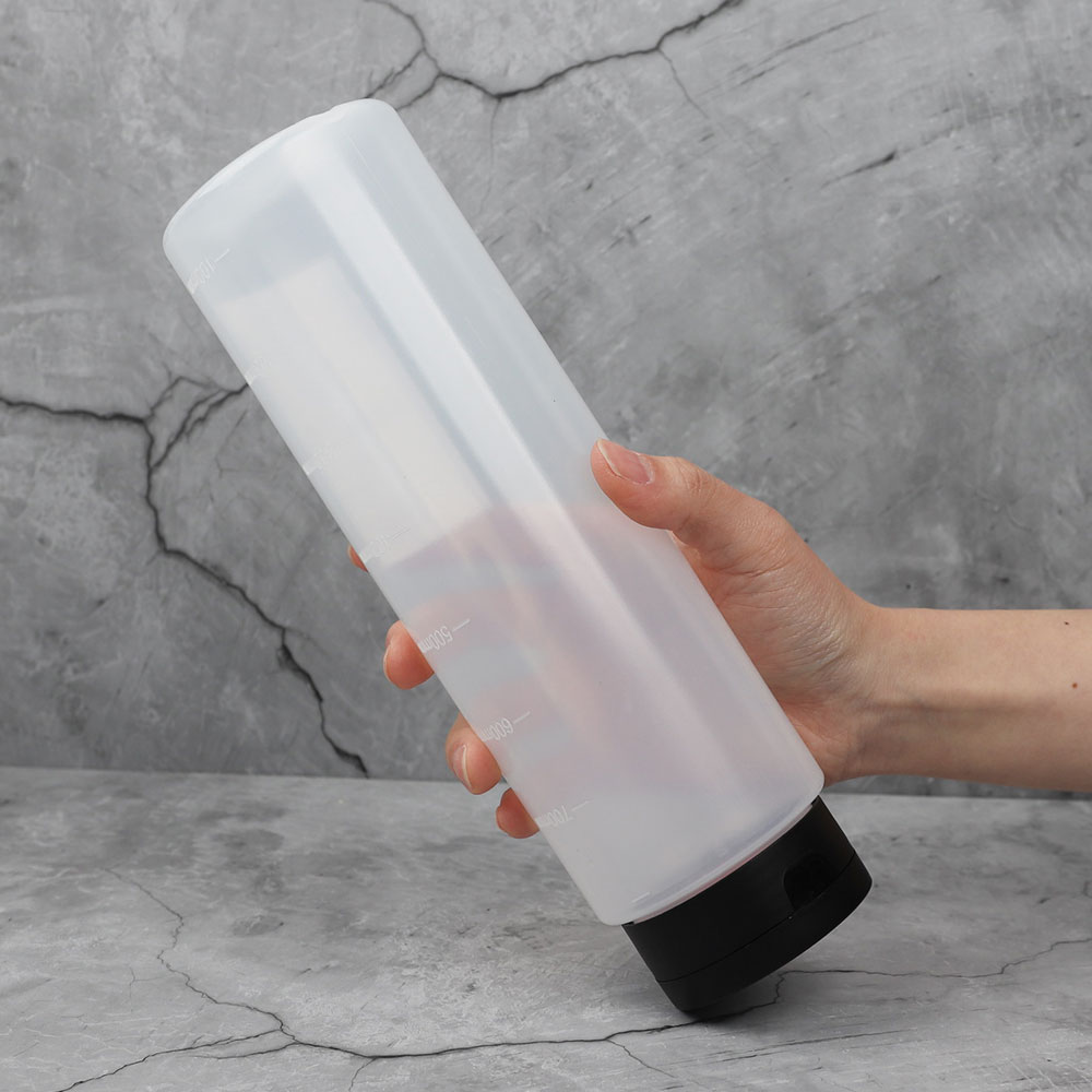 [단일] 실리콘 튜브 거꾸로 소스통 특대 800ml 소스 용기 소분 양념통