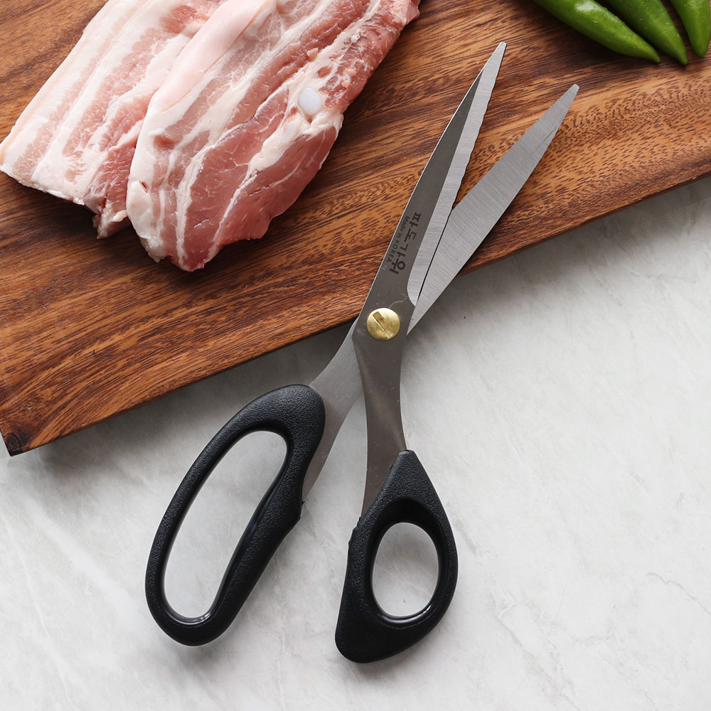 [단일] 프리미엄 국산 한손 파도 가위 SS376 주방 업소용 고기