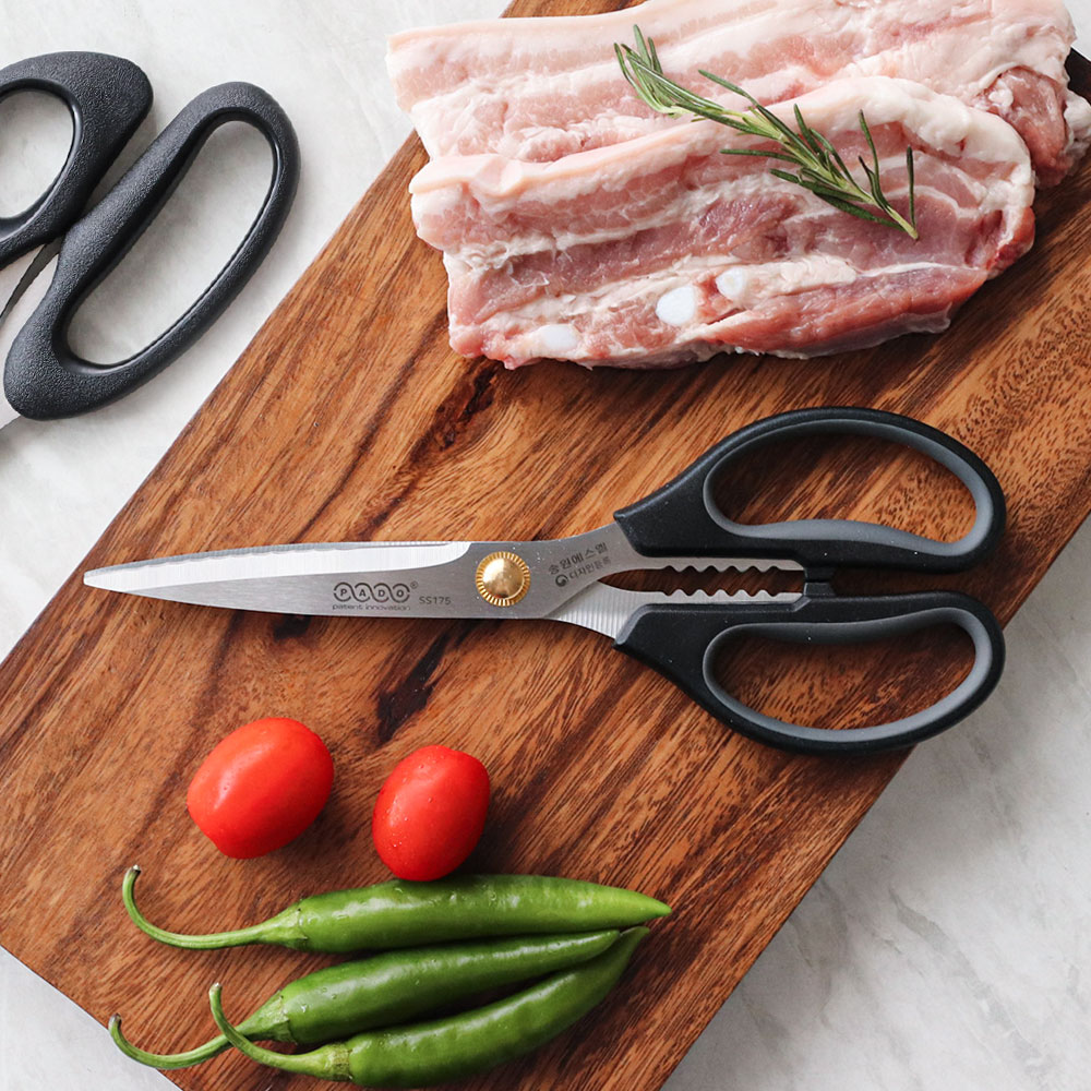 파도 가위 주방 업소용 식당 고기 스텐 미니 다용도 꼬마  AA2