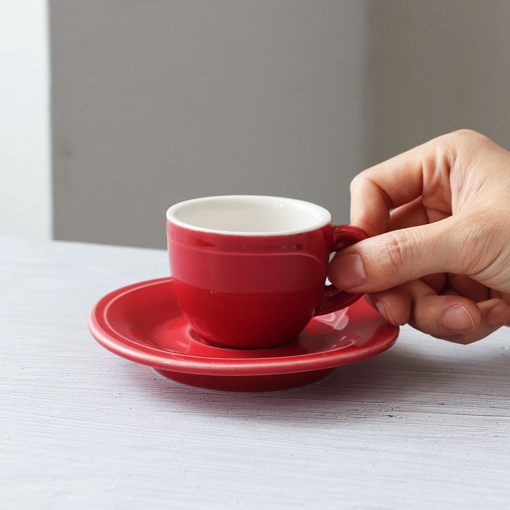 [단일] 라인 에스프레소 잔 받침 세트 마르살라 75ml 커피 샷잔 미니