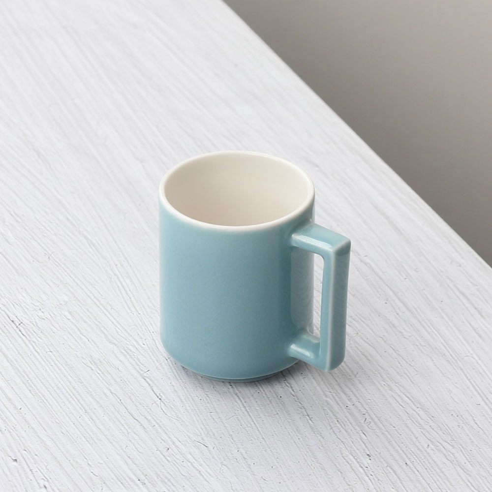 [단일] 따에 에스프레소 잔 아쿠아마린 90ml 커피 샷잔 미니 컬러