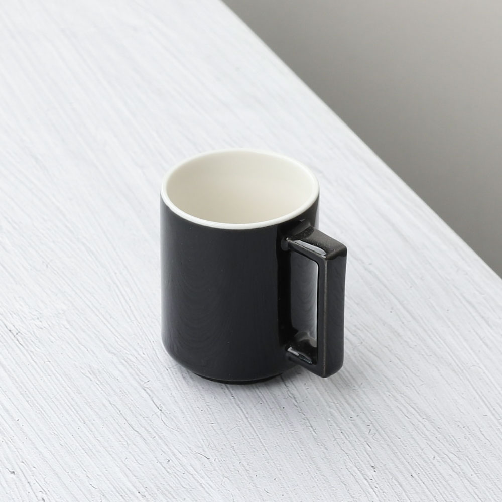 [단일] 따에 에스프레소 잔 블랙 90ml 커피 샷잔 미니 컬러